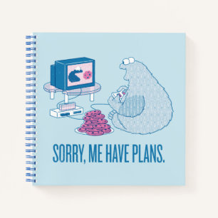 Carnet Cookie Monster Désolé, J'Ai Des Plans