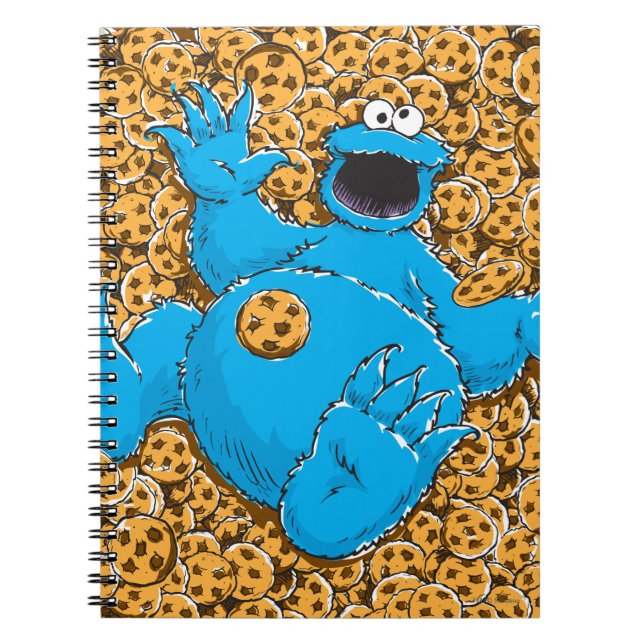 Carnet Cookie Monster et cookies vintage (Devant)