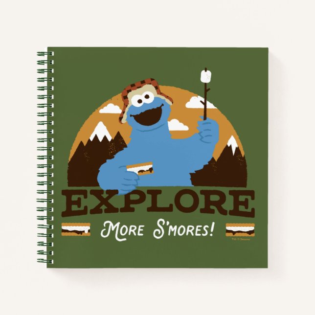 Carnet Cookie Monster | Explorer plus S'mores (Devant)