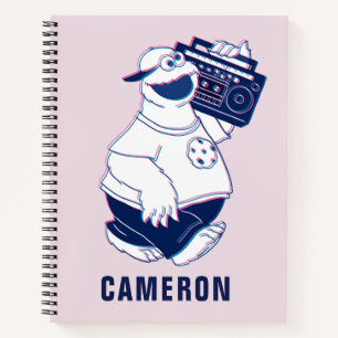 Carnet Cookie Monster Jamming with the Boom Box