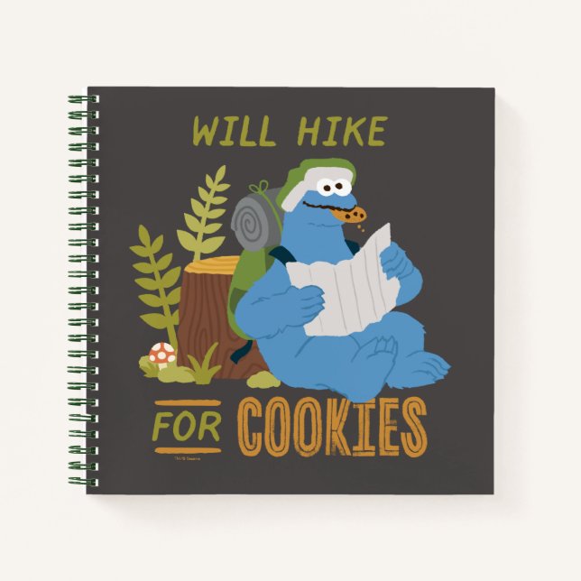 Carnet Cookie Monster | Randonnée Pour Les Cookies (Devant)