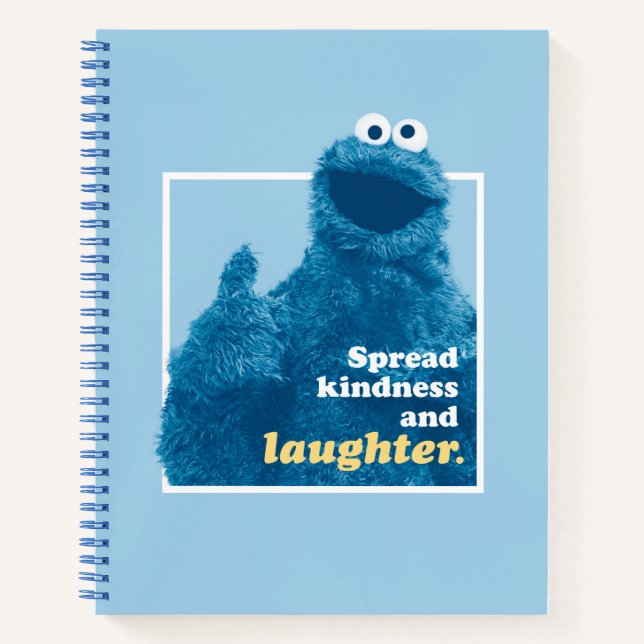 Carnet Cookie Monster | Répandre la gentillesse et le rir (Devant)