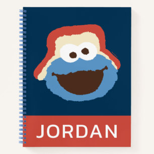 Carnet Cookie Monster Woodland Face   Ajouter Votre Nom