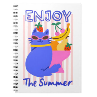 Carnet Cool Cat Enjoying the Summer