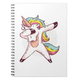 Carnet Cool Dabbing Unicorn Arc-en-ciel La danse tendance