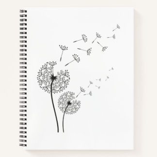 Carnet Cool dandelion flower aesthetic floral