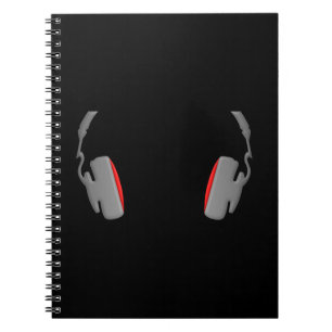 Carnet Cool de casque simple et classique