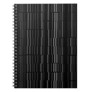 Carnet Cool de Motif moderne à bande unique noir/blanc