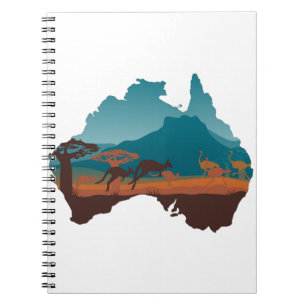 Carnet Cool Kangaroo Australie voyage Support Australie