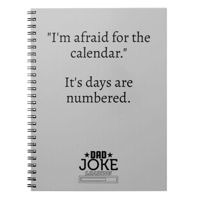 Carnet Cool Papa Joke Design (Devant)