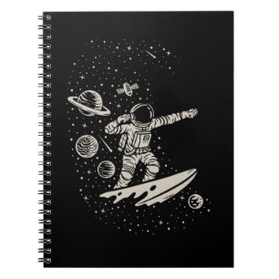 Carnet Cool Surf Astronaut Planètes spatiales Cosmonaute