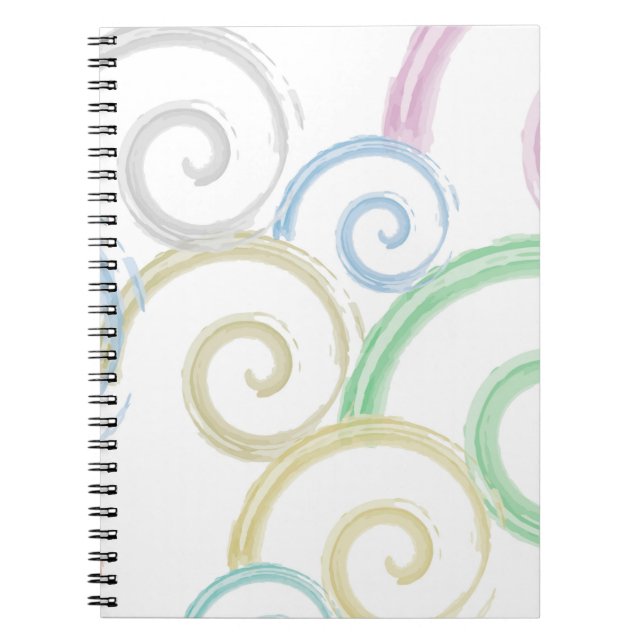 Carnet Cool, tendance, moderne onduleur brosses (Devant)