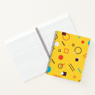Carnet Cool, unique, tendance, urbain géométrique Memphis