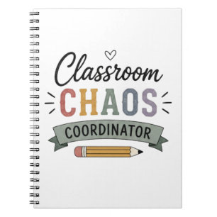 Carnet Coordonnateur de chaos en classe Professeur drôle