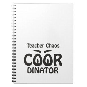 Carnet Coordonnateur de chaos enseignant - Éducateur funk