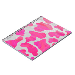 Carnet Copie de rose indien de vache et blanche