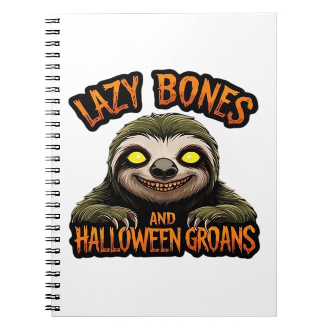 Carnet Copie d'os de Lazy et de Groans d'Halloween - S Dé (Devant)