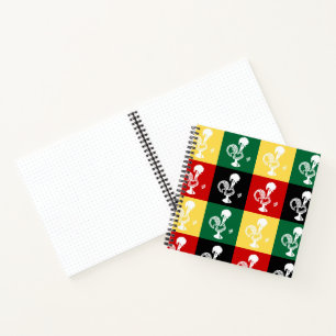 Carnet Coq portugais de Barcelos coloré motif