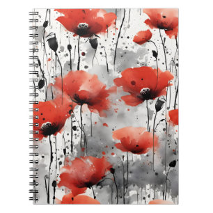 Carnet Coquelicots - Fleurs aquarelle