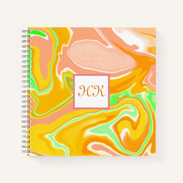 Carnet Corail, Orange, Citron vert (Devant)