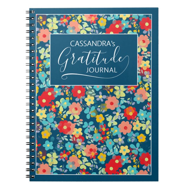 Carnet Coral bleu bleu bleu bleu Aqua Motif (Devant)