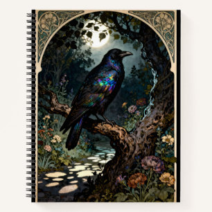Carnet Corbeau Art Nouveau