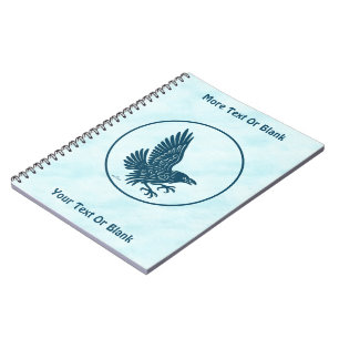 Carnet Corbeau bleu dansant