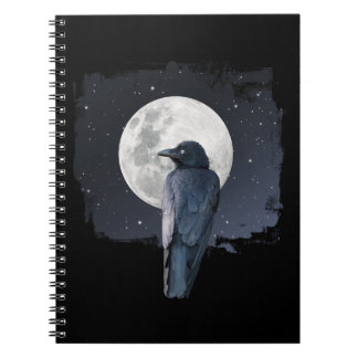 Carnet Corbeau de la forêt Lune froide