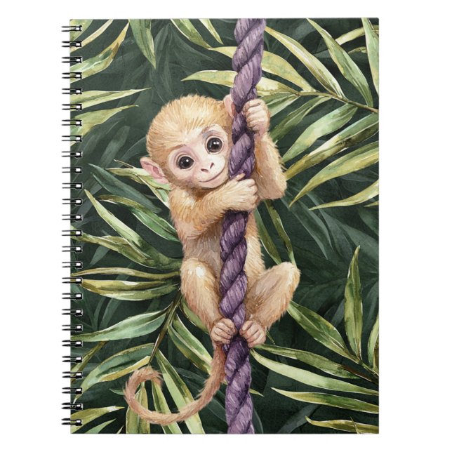 Carnet Corde Violette Singe (Devant)