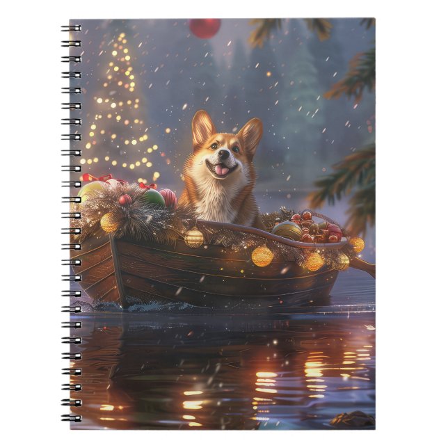 Carnet Corgi Christmas Festive Voyage (Devant)