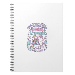 Carnet Corne d'Aventure de Licorne Activée Graphique Past