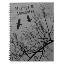 Corneilles et arbres gothiques Silhouette Gris Noi