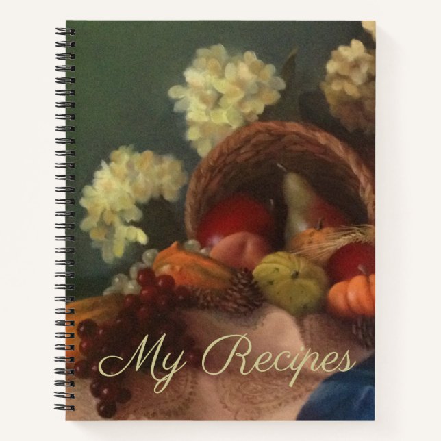 Carnet Cornucopia Harvest blanc Recette (Devant)