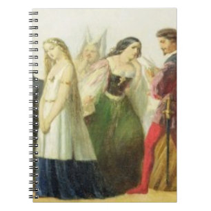Carnet Cortège des caractères de Shakespeare (huile