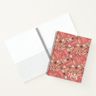 Carnet Cosmétiques Rose Motif Paillettes