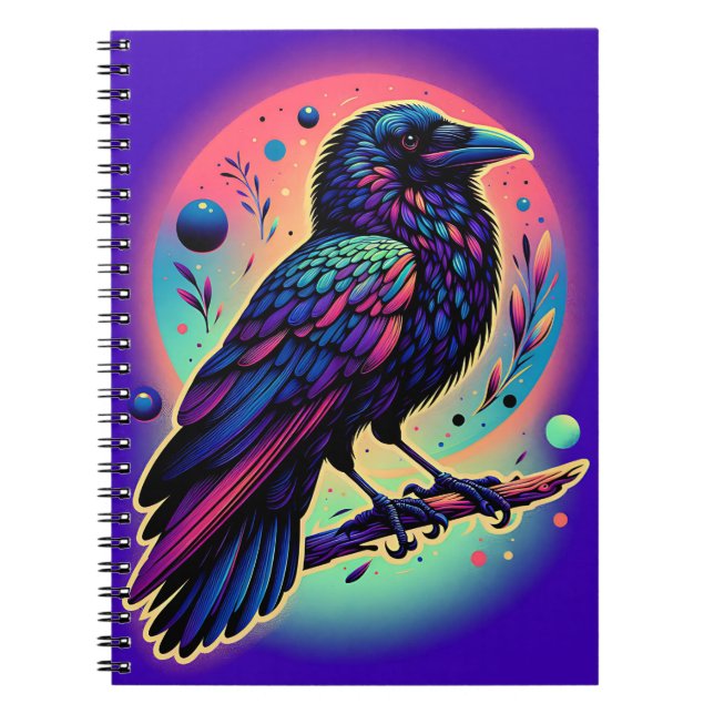 Carnet Cosmic Crow Glow Notebook (Devant)