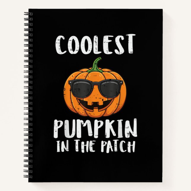 Carnet Costume de patch de citrouille le plus cool d'Hall (Devant)