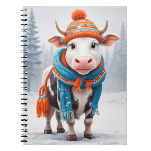 Carnet Cosy Cow Winter (Devant)