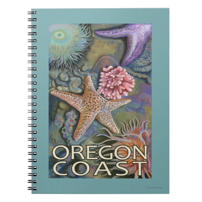 Carnet Côte de l'Oregon Tidepool (Devant)