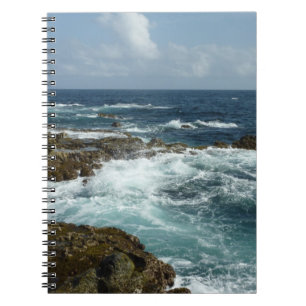 Carnet Côte rocheuse d'Aruba et océan bleu