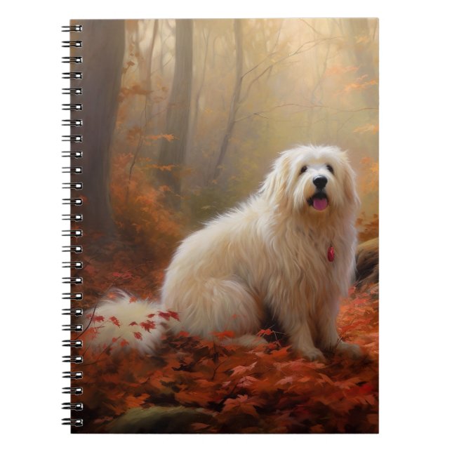 Carnet Coton De Tulear en automne Leaves automne Inspire (Devant)