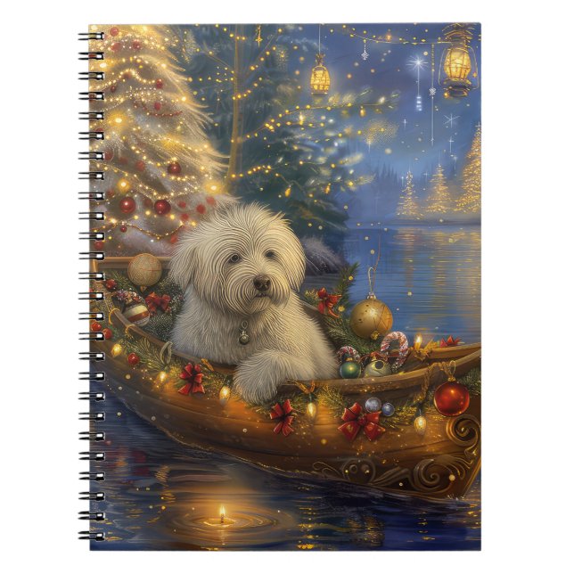 Carnet Coton De Tulear Noël Festive Voyage (Devant)