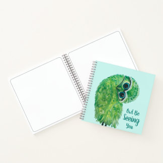 Carnet Cottage Côtier Art Burrowing Owl Peinture