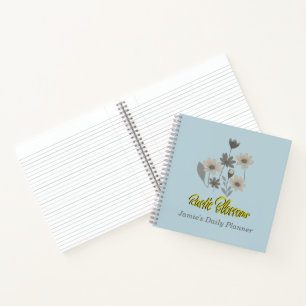 Carnet Cottagecore Fall Blossoms Nom personnalisé