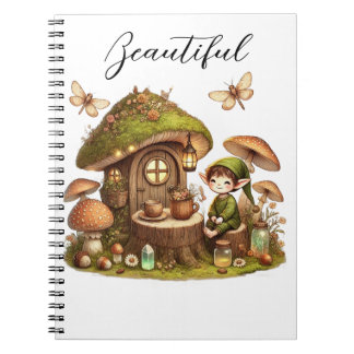 Carnet “Cottagecore Mushroom House & Cute Forest Goblin