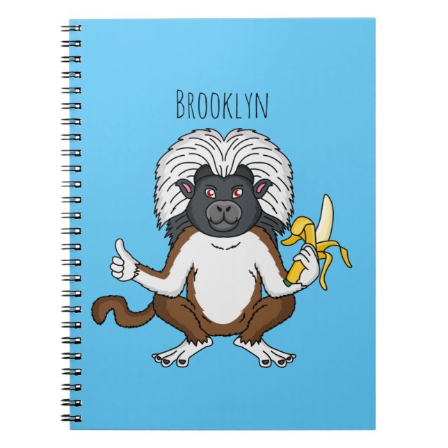 Carnet Cotton Top Tamarin montoon est une illustration (Devant)