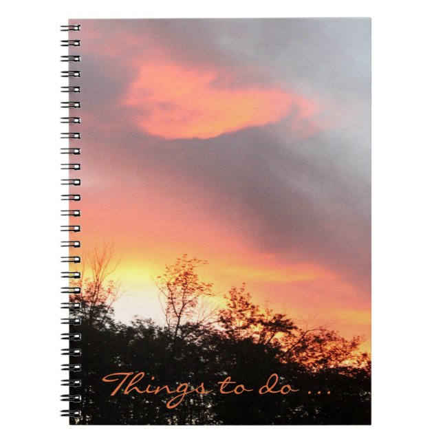 Carnet coucher de soleil (Devant)