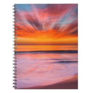 Carnet Coucher de soleil abstrait de Tamarack Beach