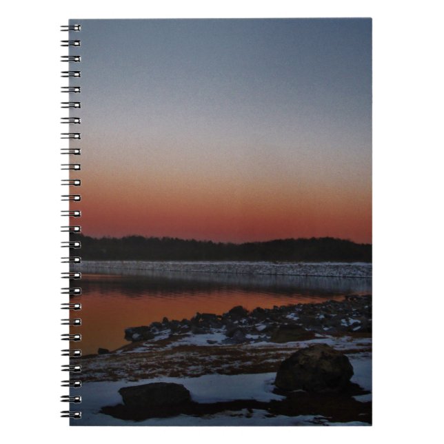 Carnet Coucher de soleil sur le lac Arrowhead (Devant)
