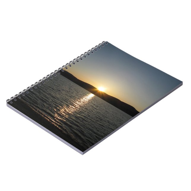 Carnet Coucher de soleil sur le lac Onota : Vertical (Côté gauche)
